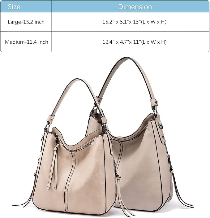 Liore Bags Designer Hobo Crossbody Purse - Premium Shoulder Handbag for Women