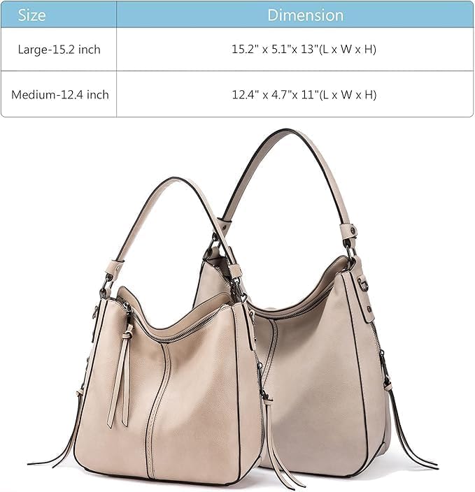 Liore Bags Designer Hobo Crossbody Purse - Premium Shoulder Handbag for Women