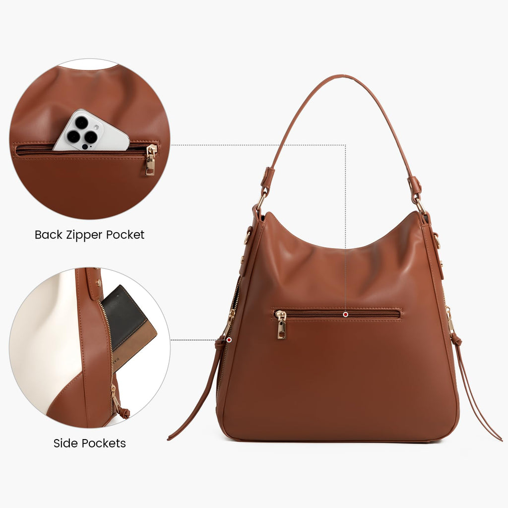 Liore Bags Designer Hobo Crossbody Purse - Premium Shoulder Handbag for Women