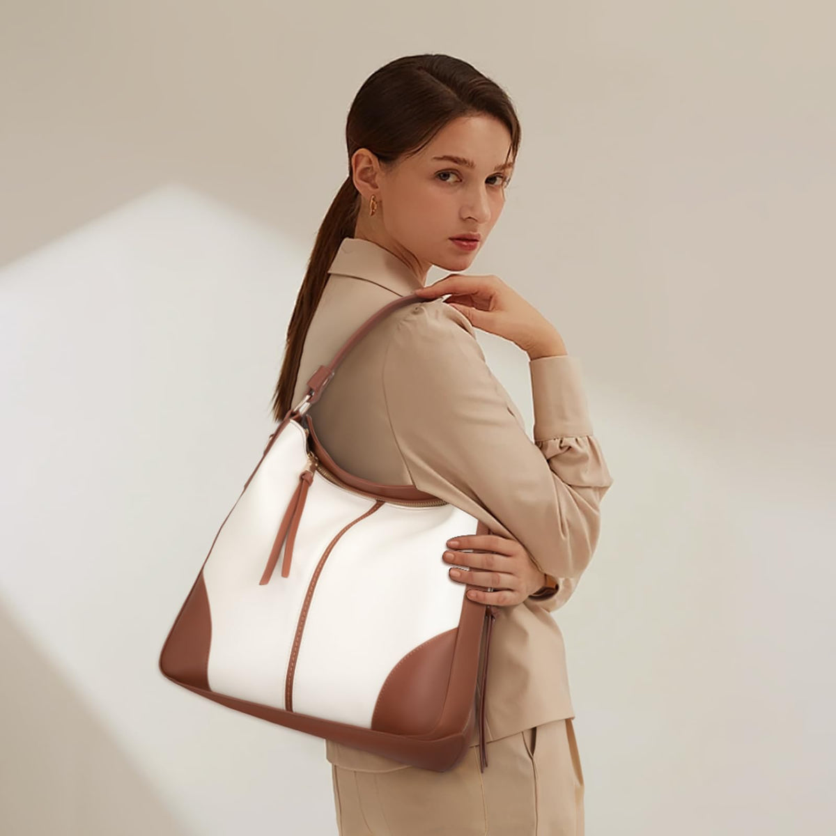 Liore Bags Designer Hobo Crossbody Purse - Premium Shoulder Handbag for Women
