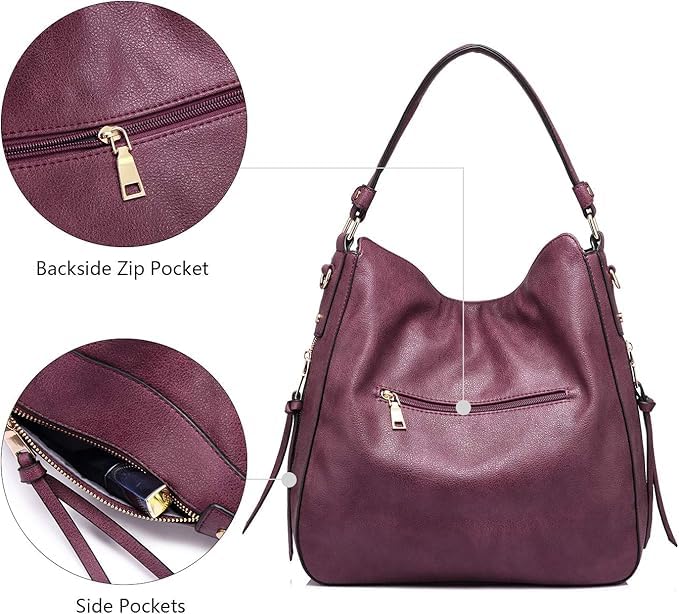 Liore Bags Designer Hobo Crossbody Purse - Premium Shoulder Handbag for Women