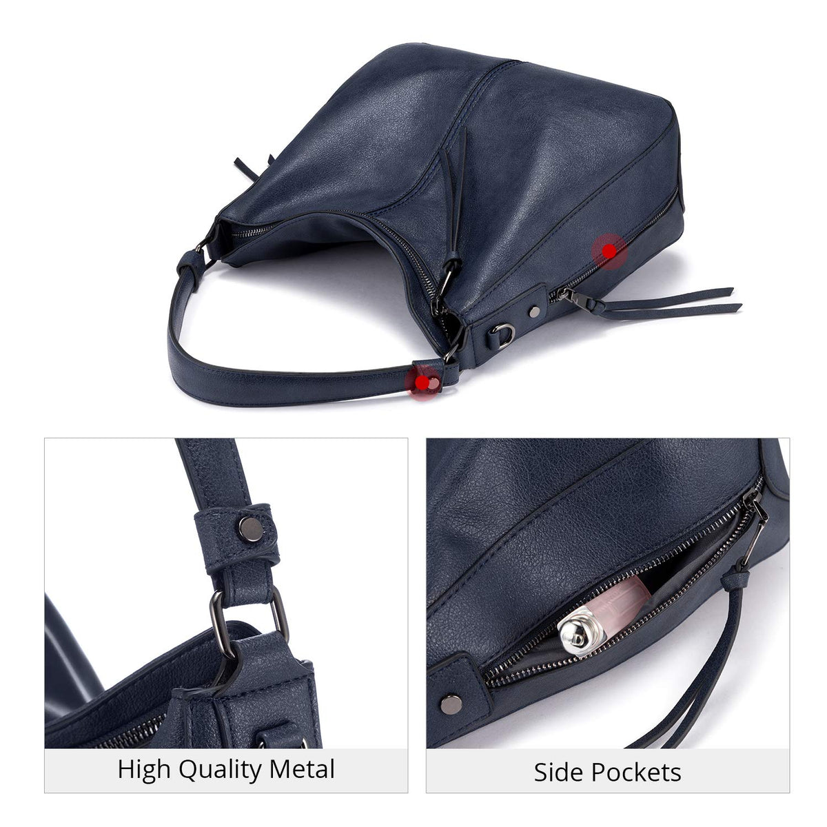 Liore Bags Designer Hobo Crossbody Purse - Premium Shoulder Handbag for Women