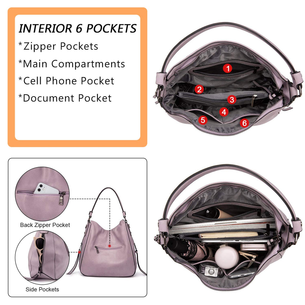 Liore Bags Designer Hobo Crossbody Purse - Premium Shoulder Handbag for Women