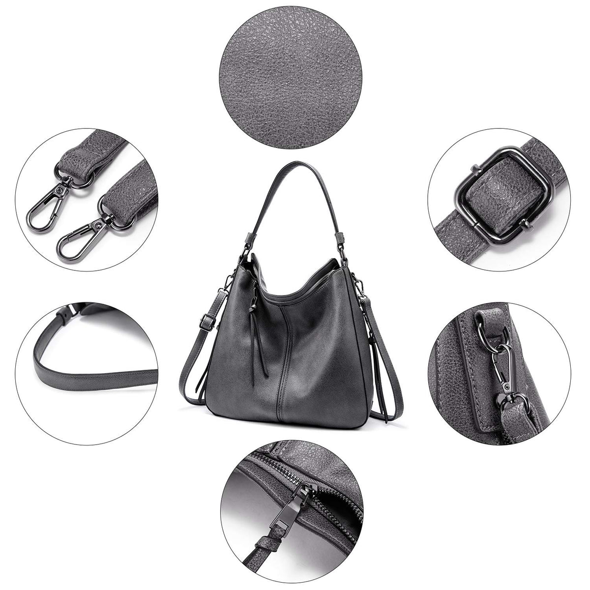 Liore Bags Designer Hobo Crossbody Purse - Premium Shoulder Handbag for Women