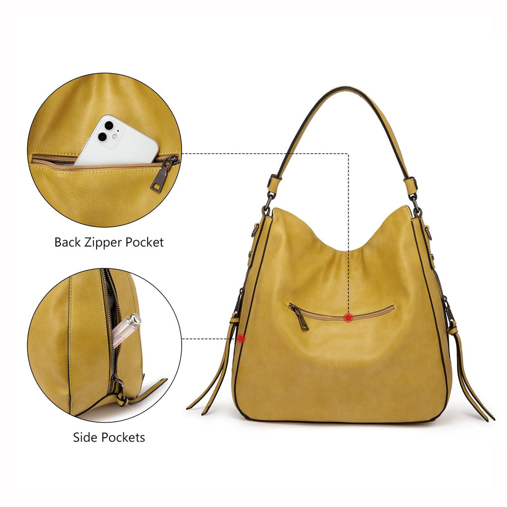 Liore Bags Designer Hobo Crossbody Purse - Premium Shoulder Handbag for Women