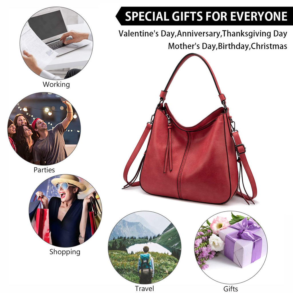 Liore Bags Designer Hobo Crossbody Purse - Premium Shoulder Handbag for Women