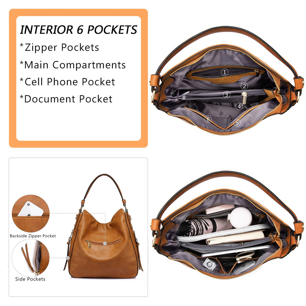 Liore Bags Designer Hobo Crossbody Purse - Premium Shoulder Handbag for Women