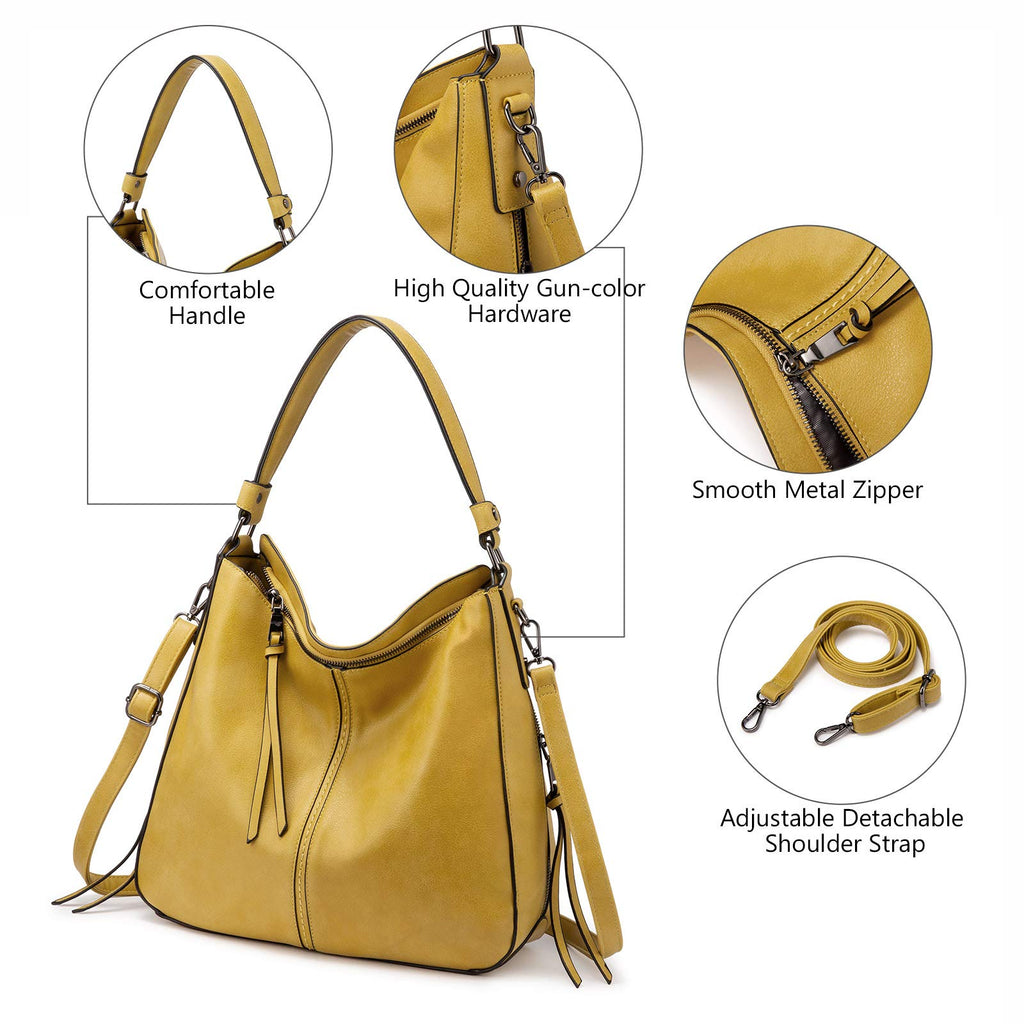 Liore Bags Designer Hobo Crossbody Purse - Premium Shoulder Handbag for Women
