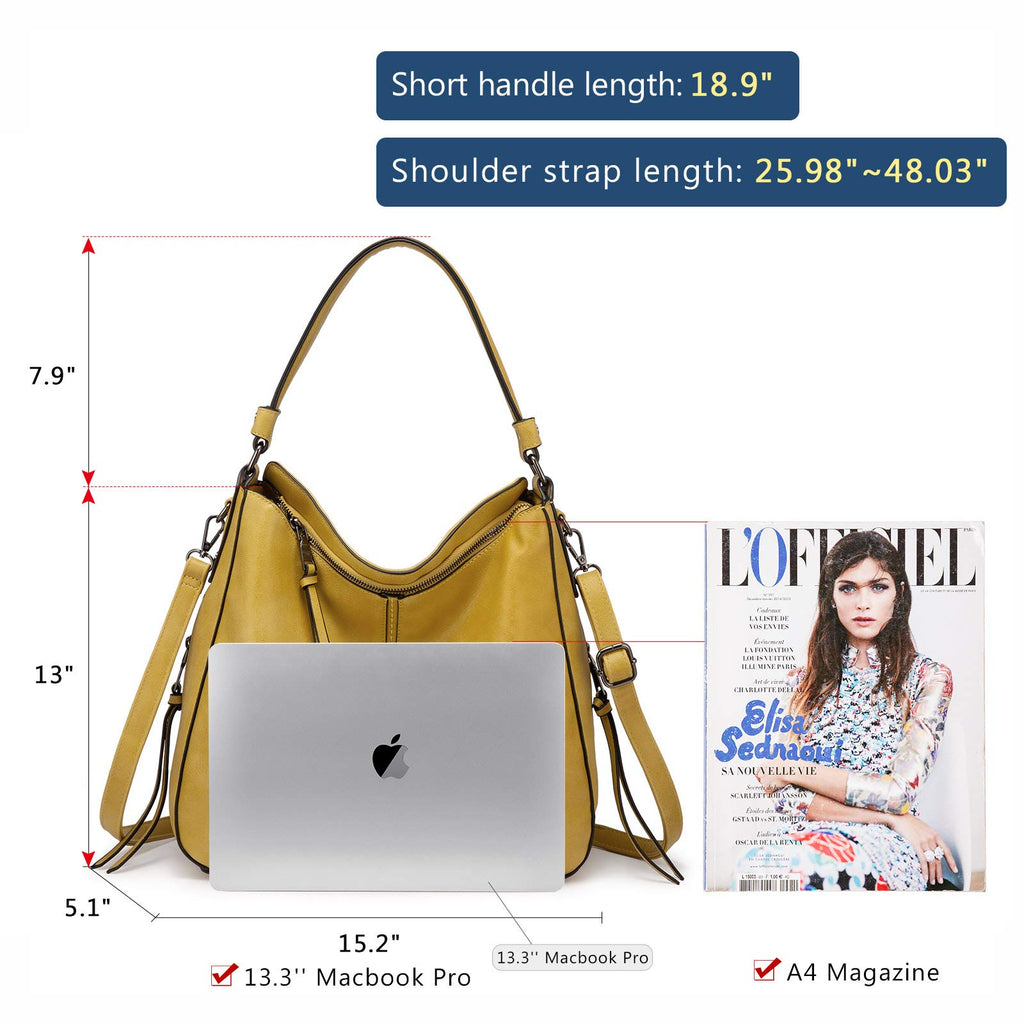 Liore Bags Designer Hobo Crossbody Purse - Premium Shoulder Handbag for Women
