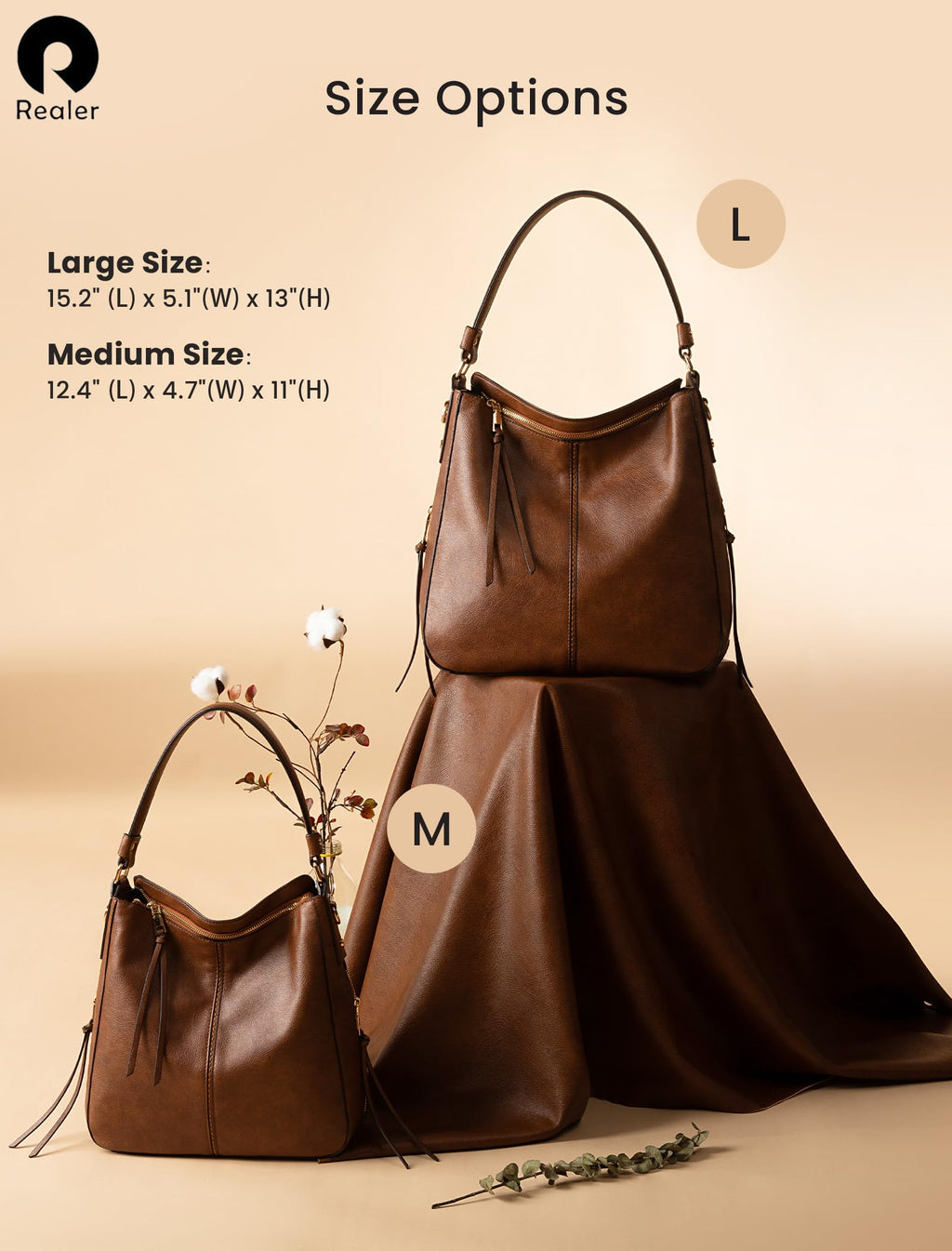 Liore Bags Designer Hobo Crossbody Purse - Premium Shoulder Handbag for Women