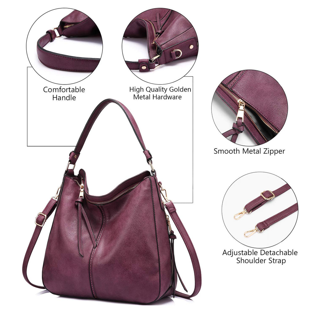 Liore Bags Designer Hobo Crossbody Purse - Premium Shoulder Handbag for Women