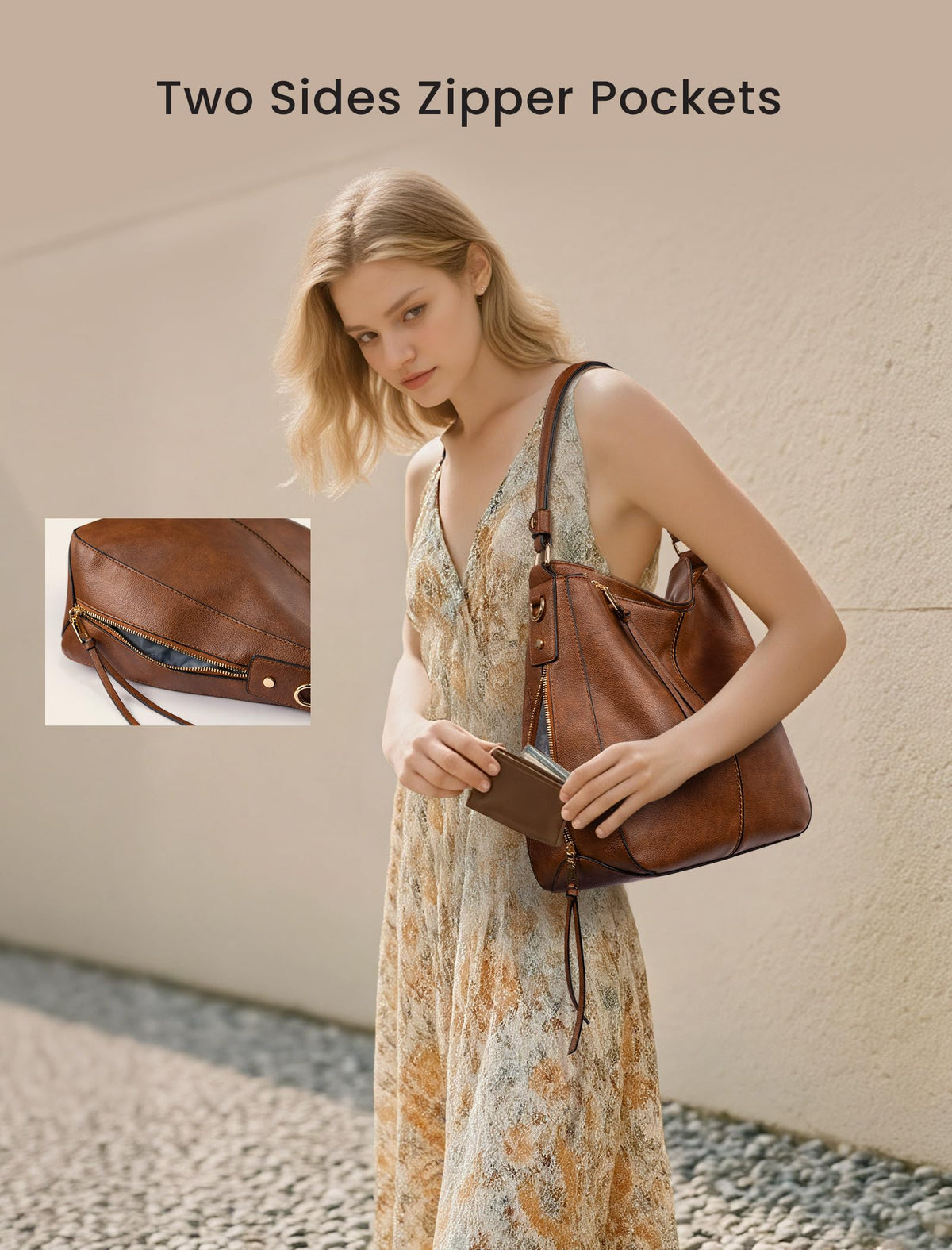 Liore Bags Designer Hobo Crossbody Purse - Premium Shoulder Handbag for Women