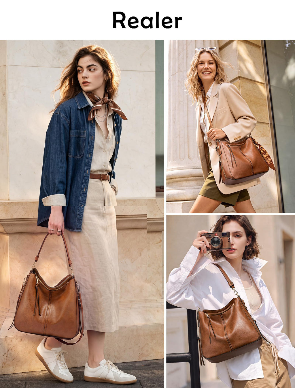 Liore Bags Designer Hobo Crossbody Purse - Premium Shoulder Handbag for Women