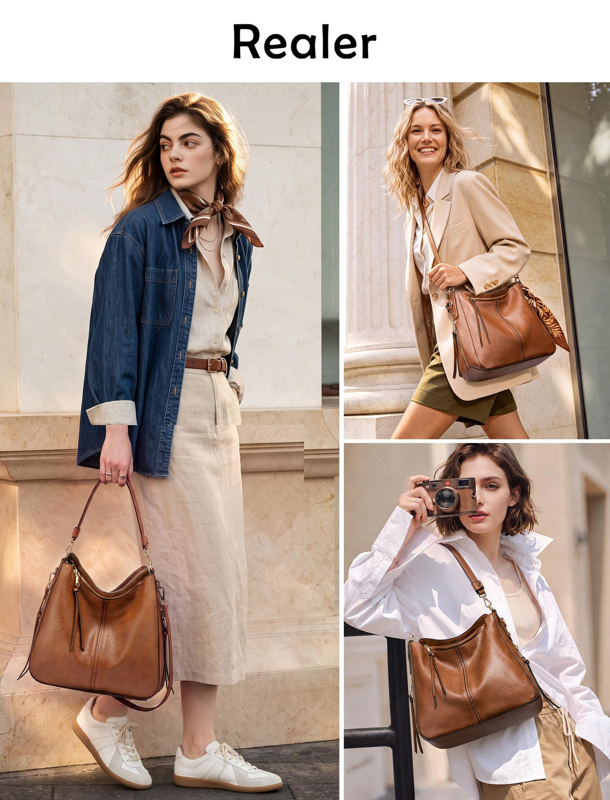 Liore Bags Designer Hobo Crossbody Purse - Premium Shoulder Handbag for Women