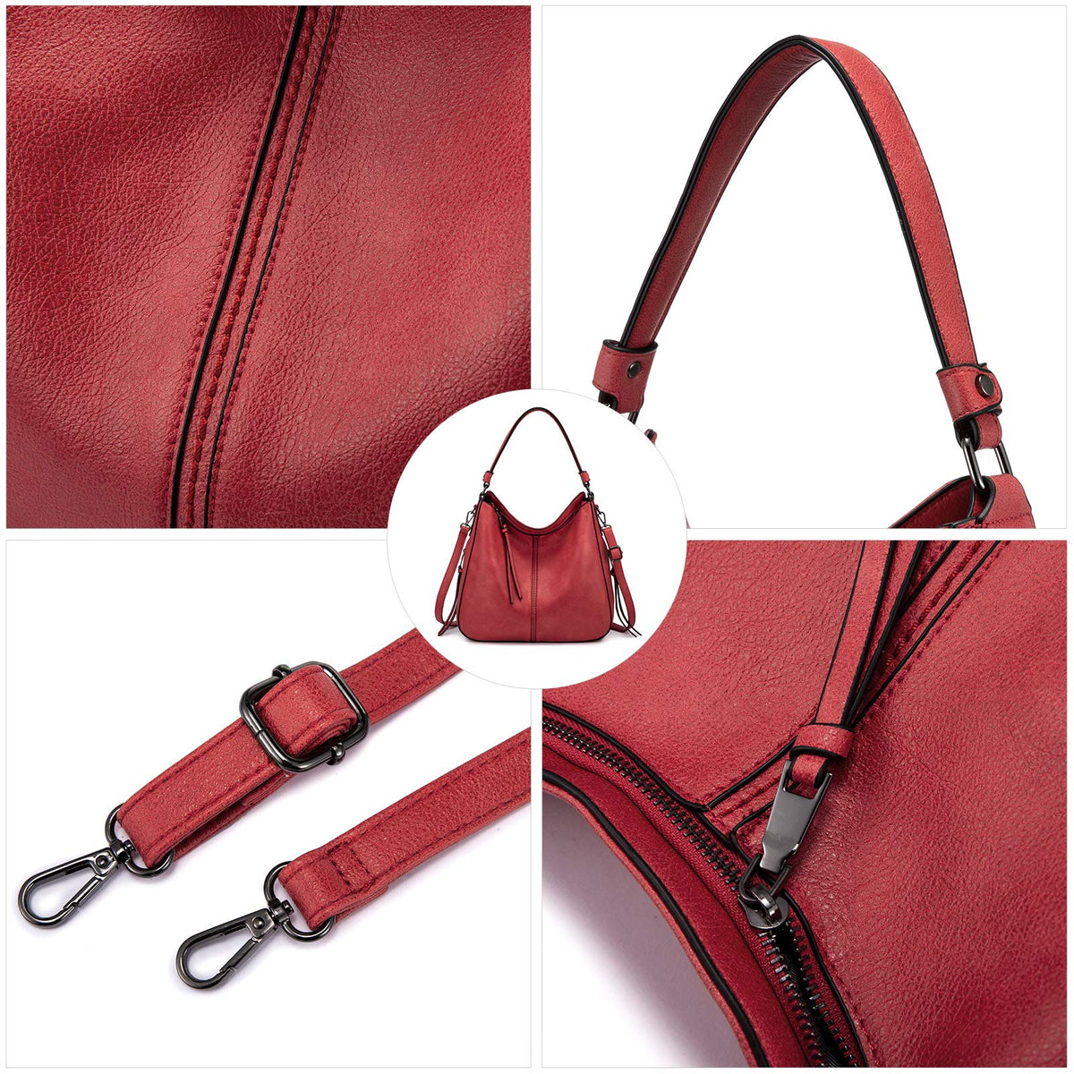 Liore Bags Designer Hobo Crossbody Purse - Premium Shoulder Handbag for Women
