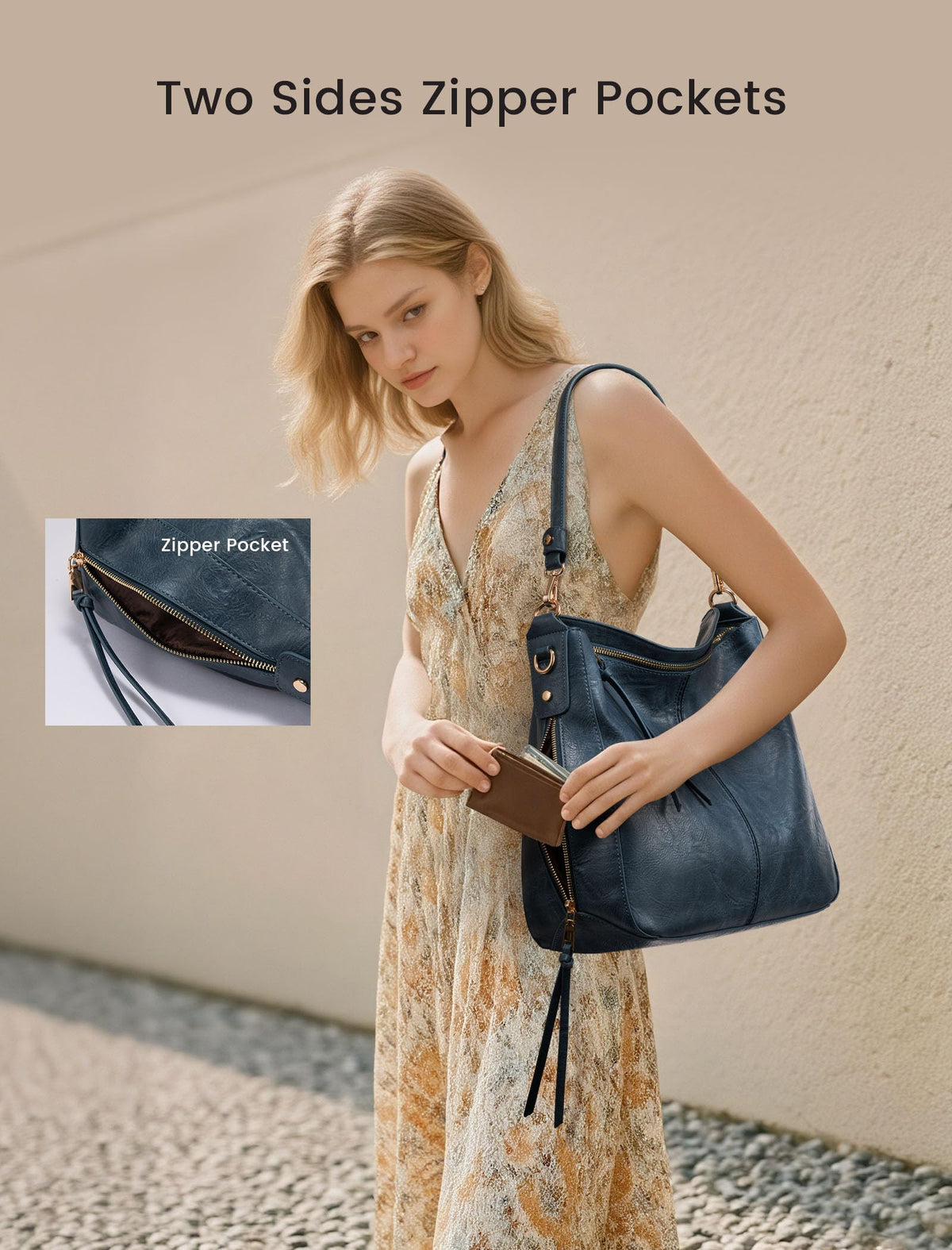 Liore Bags Designer Hobo Crossbody Purse - Premium Shoulder Handbag for Women