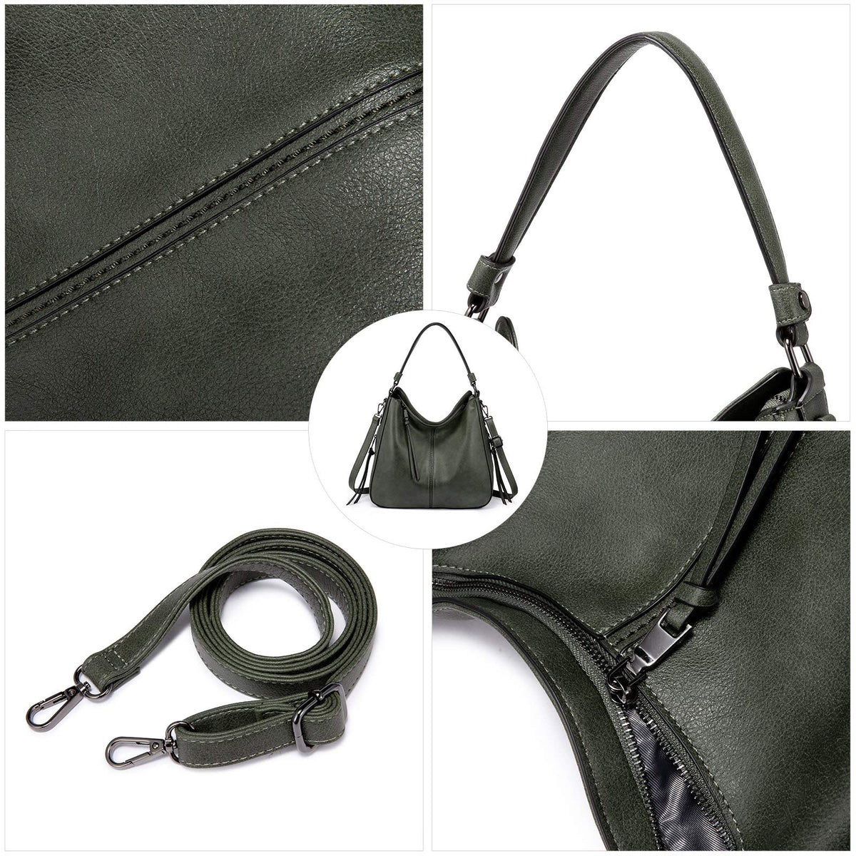 Liore Bags Designer Hobo Crossbody Purse - Premium Shoulder Handbag for Women