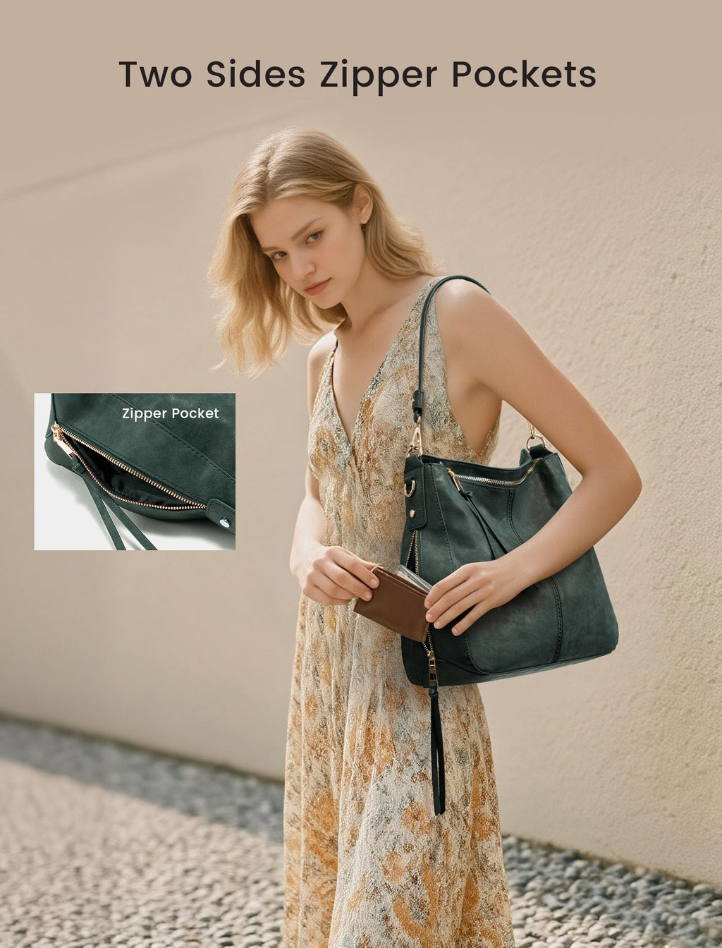 Liore Bags Designer Hobo Crossbody Purse - Premium Shoulder Handbag for Women