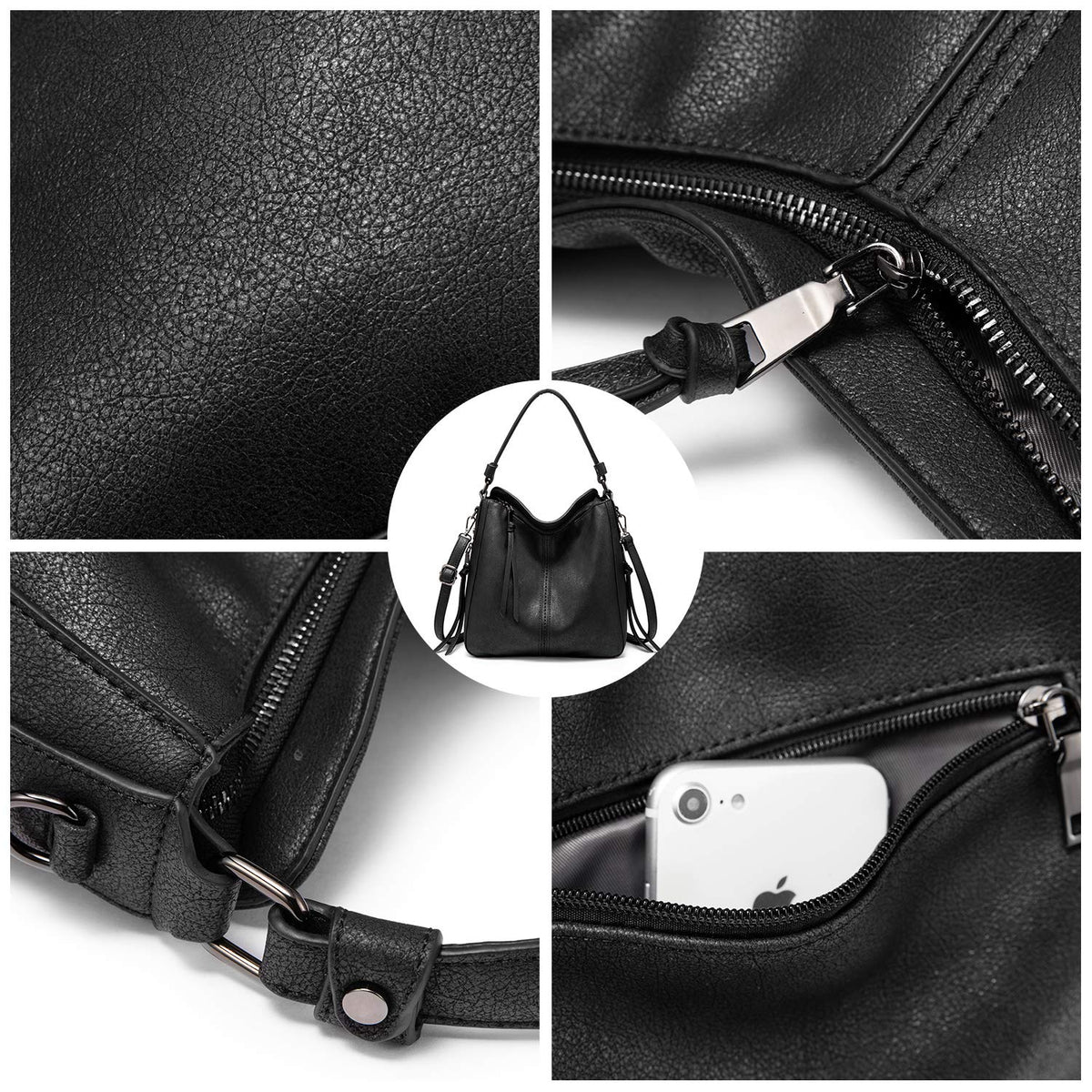Liore Bags Designer Hobo Crossbody Purse - Premium Shoulder Handbag for Women