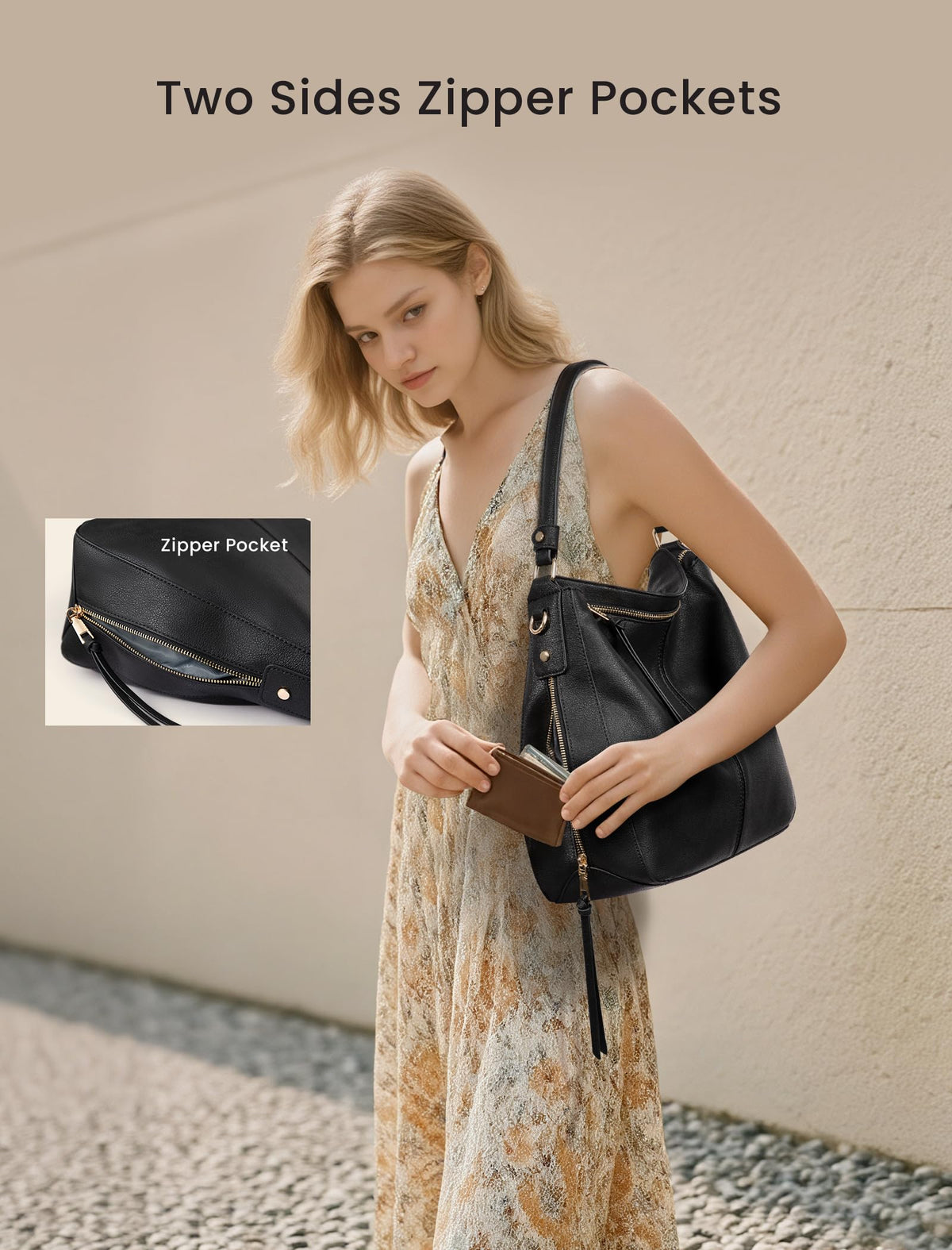 Liore Bags Designer Hobo Crossbody Purse - Premium Shoulder Handbag for Women