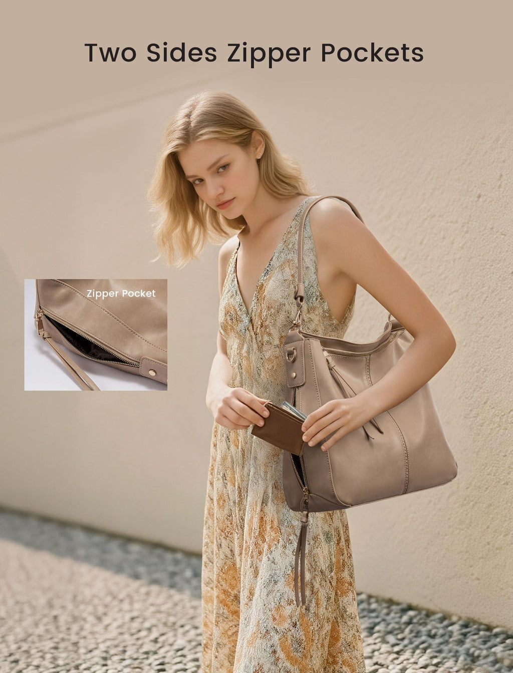 Liore Bags Designer Hobo Crossbody Purse - Premium Shoulder Handbag for Women