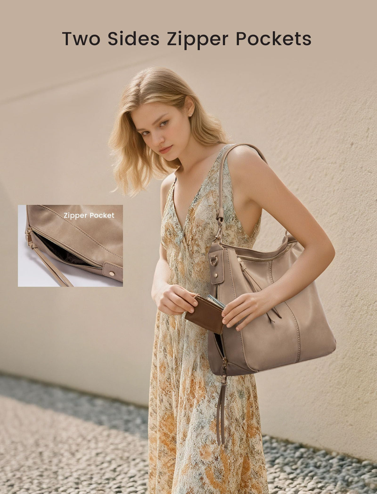 Liore Bags Designer Hobo Crossbody Purse - Premium Shoulder Handbag for Women