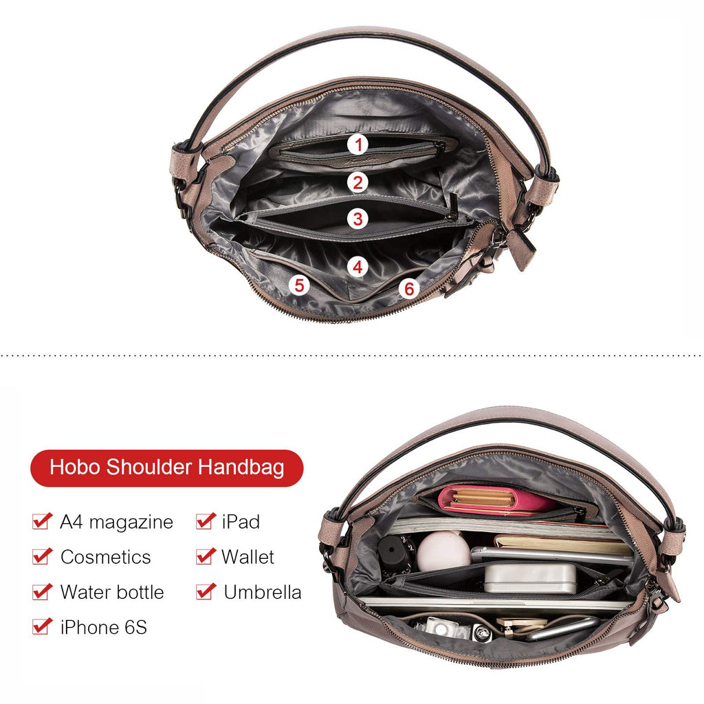Liore Bags Designer Hobo Crossbody Purse - Premium Shoulder Handbag for Women