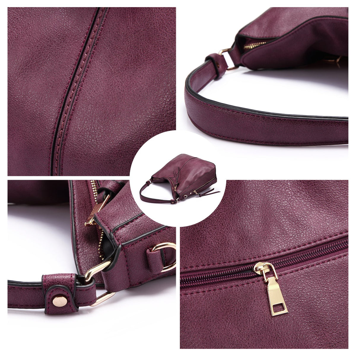 Liore Bags Designer Hobo Crossbody Purse - Premium Shoulder Handbag for Women
