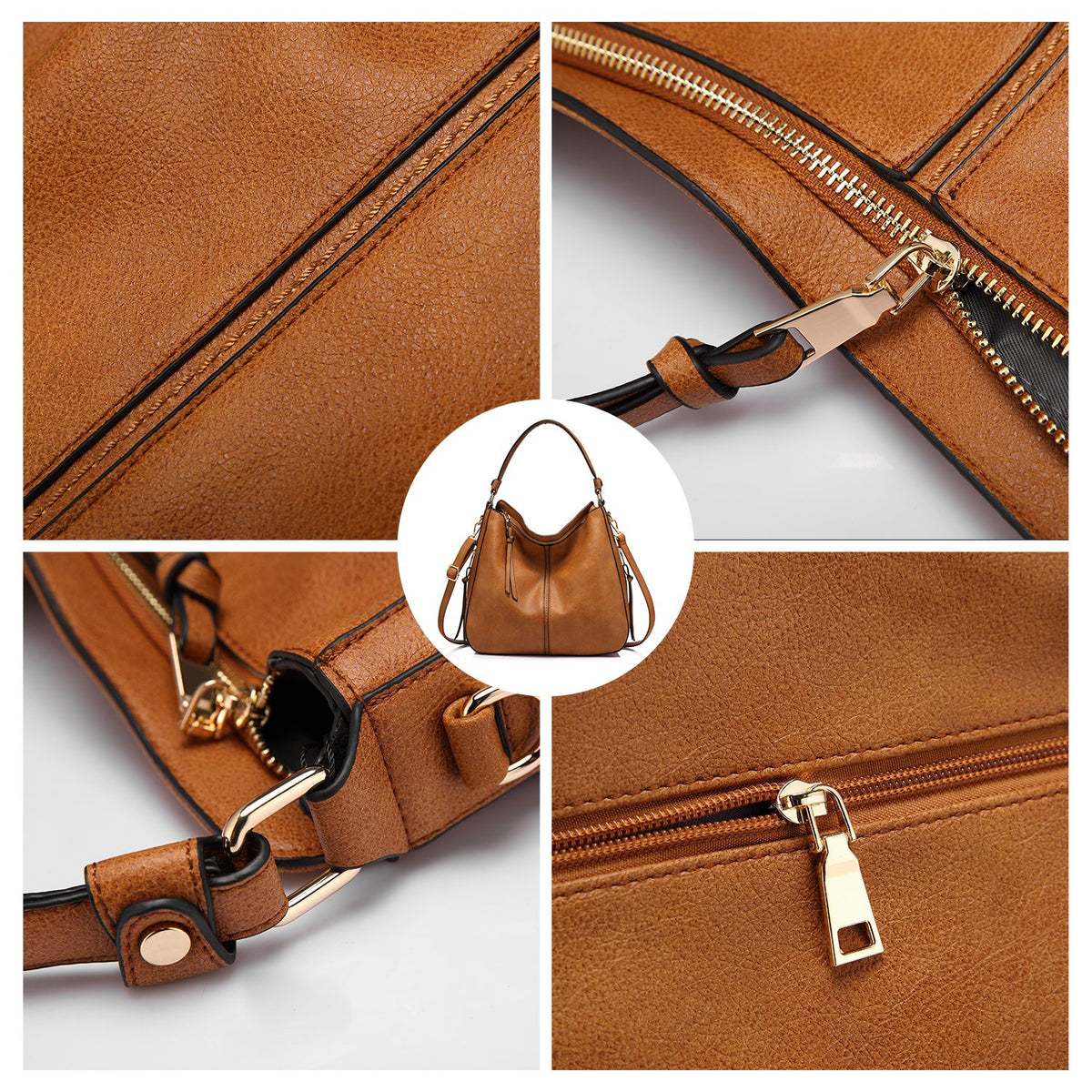 Liore Bags Designer Hobo Crossbody Purse - Premium Shoulder Handbag for Women